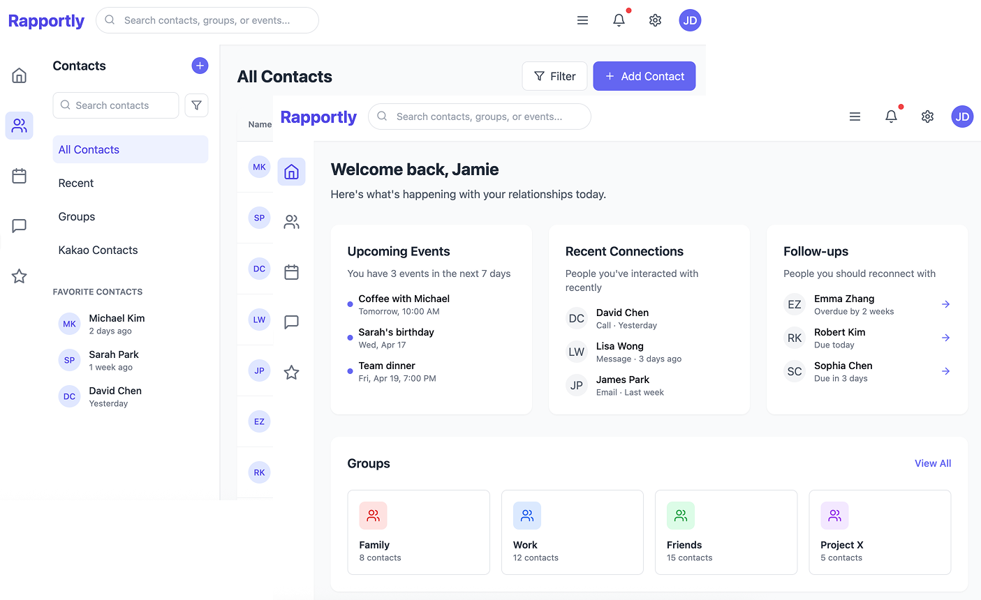 Rapportly Dashboard